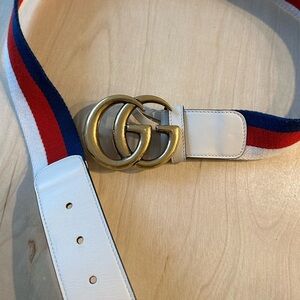 Gucci Marmot Double G Canvas Belt